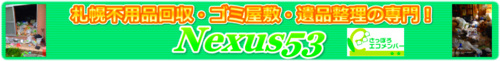 北海道不用品回収・札幌不用品回収Nexus53－トラックパック便 ロゴ