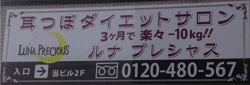 耳つぼダイエットサロン　ルナプレシャス ロゴ