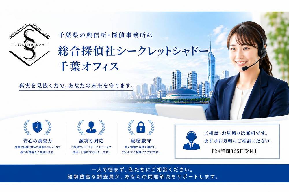 その不安…確かな証拠に変えませんか?千葉市で信頼の探偵事務所