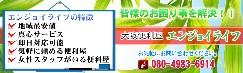 地域最安値で気軽に頼める便利屋。各種代行・家具の組み立て・ミニ引越し・パソコン関連・不用品回収など