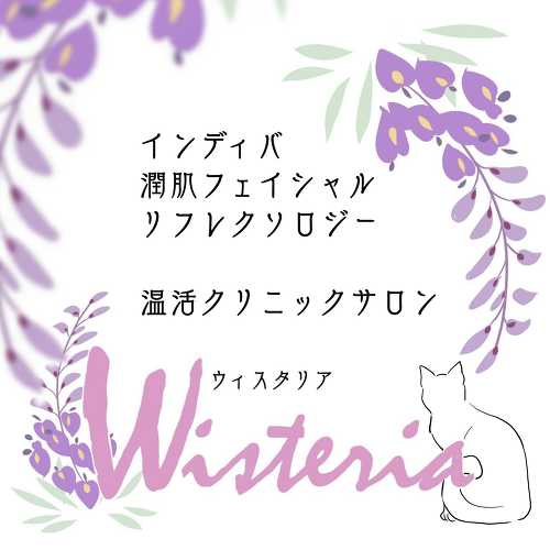 福岡市中央区/体を整える温活クリニックサロン　ウィスタリア ロゴ